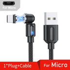 Magnetic Rotating Fast Charging Cable