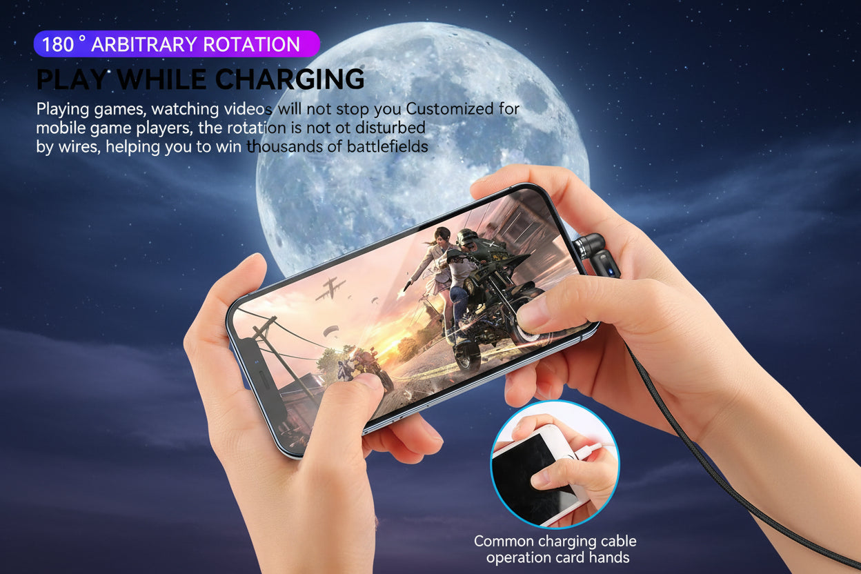 Magnetic Rotating Fast Charging Cable